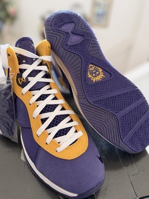 Nike LeBron 8 Lakers Size 12 Authentic OG ALL With Box, DS New