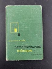 Demonstration Techniques by Mary Brown Allgood 1959 2nd ed vintage Home econ