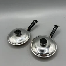 Vintage Trillium Salt & Pepper Shakers Copper Bottom Revere Ware Replica Pans