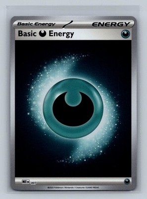 Basic Darkness Energy - 007 Reverse Holo MEE: Mega Evolution Energies 7 NM Free