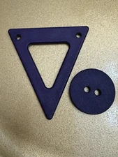 Dill Button #470064 Purple Triangle Enclosure Set of 2 (Set Of 5)