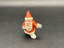 Vintage Composition Miniature Santa Claus Figurine Japan Christmas Putz 2"h