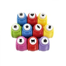 10 Pack Punch Craft Set, Colorful Crafts Hole Punch Shape, Hole Punch Shape Scr