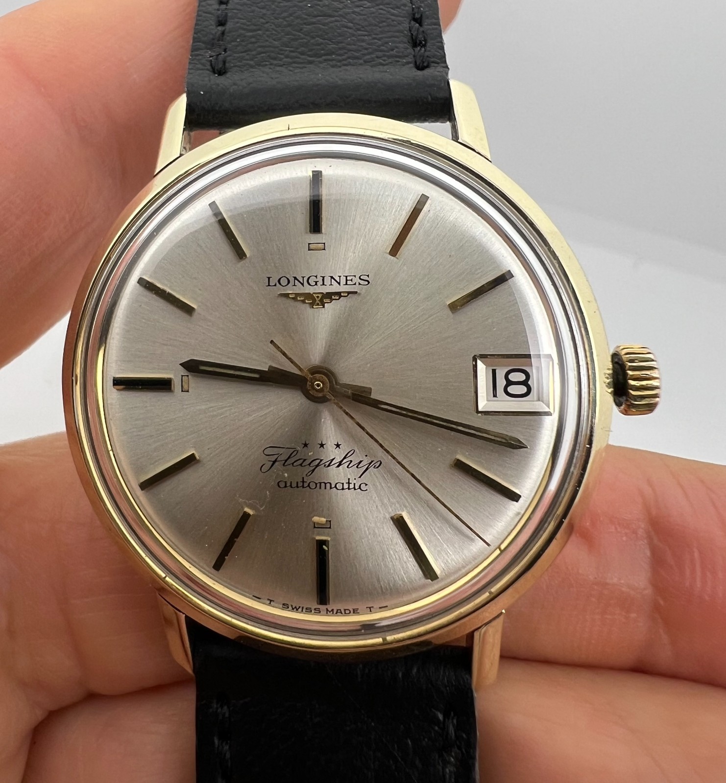 Vintage Longines Flagship Automatic Date Men's 35… - image 2