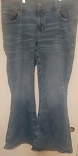 American Eagle - LOW Rise REAL FLARE STRETCH Blue Jeans - Women Size 18 Reg