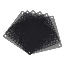 6PCS PC Dust Filter, 120x120mm PVC Computer Case Cooler Dustproof Mesh Black