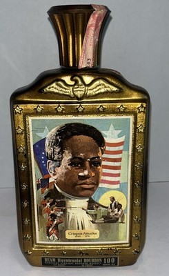 Jim Beam's Limited Edition Decanter - Crispus Attucks - 1976 (Empty)