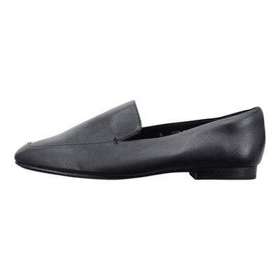 M&S Collection flache Halbschuhe breite Passform Leder eckige Zehenpartie