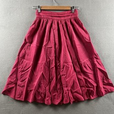 Vintage Gunne Sax Skirt Size 9 Hot Pink Jessica s Gunnies Prairie Midi Tiered