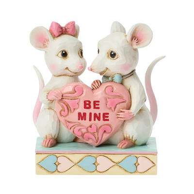 #ad Jim Shore SWEETHEARTS MICE COUPLE FIGURINE SQUEAK HEARTS FOREVER 6017963 NEW $34.90