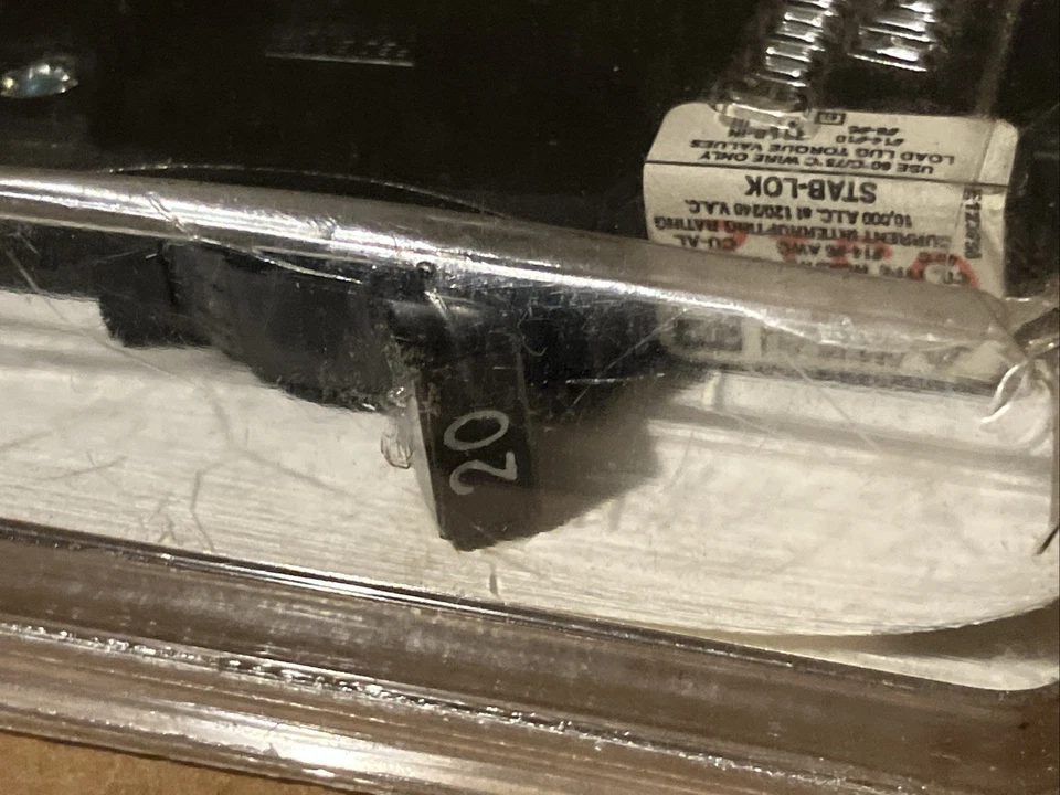 NC120 NC 020 FPE 20A 1P Stab-Lok Thin Federal Pioneer Pacific F020 Black Handle - Image 3 of 4