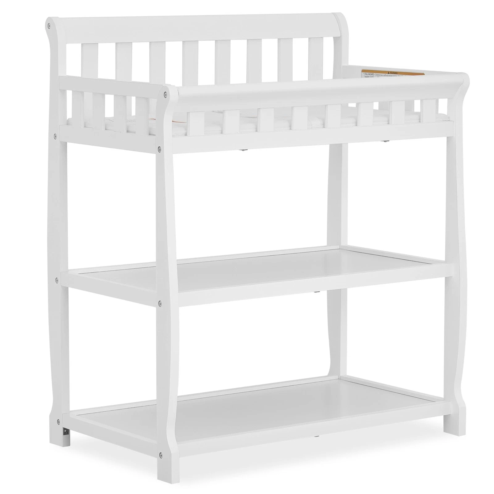 Ashton 2 in 1 Changing Table and Nightstand White Nursery Furniture