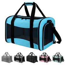 Pet Carriers Soft-Sided Airline Approved Carrier Bag for Small Cats Dogs Med...