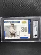 2003 Leaf Certified Materials Babe Ruth Fabric of The Game Game Worn Pants /30!