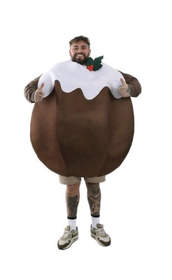 WEIHNACHTEN PUDDING NEUHEIT ERWACHSENE KOSTÜM OUTFIT LUSTIG X-MAS PARTY