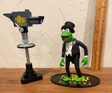 Kermit The Muppet Show 25 Years Figure 2002 Palisades Movie Camera Top Hat Base