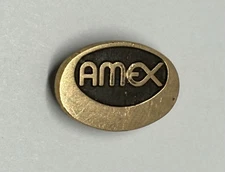 AMEX American Exchange Service 1/10 10k Terryberry Lapel Pin (P71)