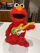 Sesame Street Rock Rhyme Talking Singing ELMO 16 Plush Toy with Guitar