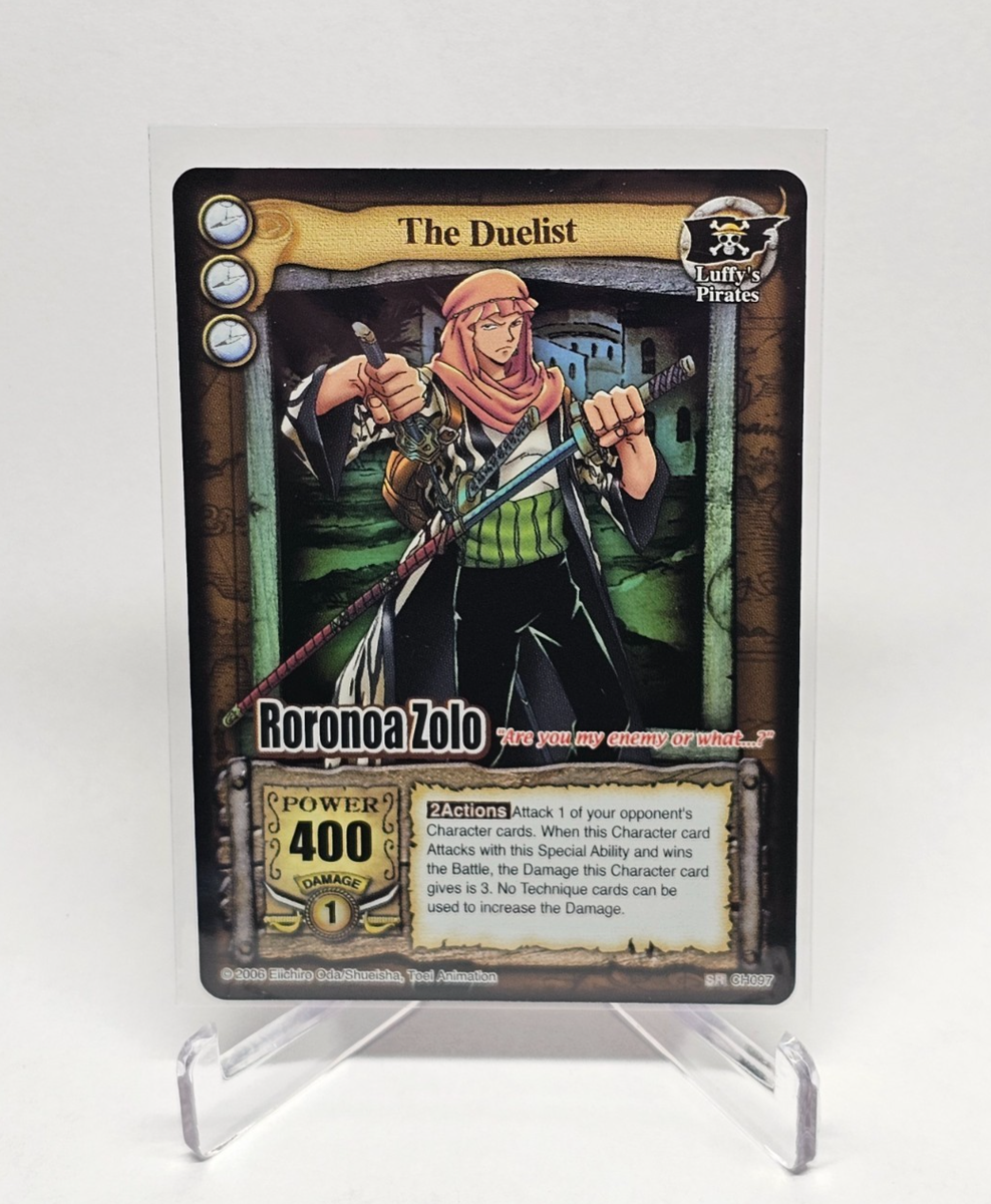 2006 One piece CCG - THE DUELIST - RORONOA ZOLO (Zoro) SR Black