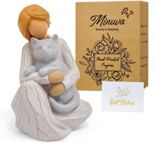 Cat Memorial Gifts for Loss Cat, Pet Sympathy Keepsake Decor