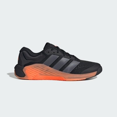 adidas Dropset 4 Gym Training Shoes in Black and Orange All Sizes