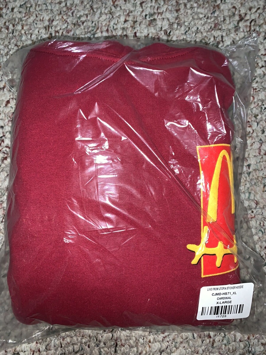 Travis Scott Mcdonalds CACTUS JACK LIVE FROM UTOPIA STICKER HOODIE