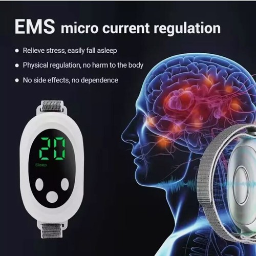 Massaggiatore sonno palmare stimolazione impulsi EMS sonno rapido dispositivo portatile aiuto sonno - Foto 6 di 11