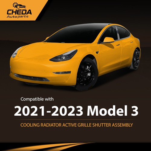 Cooling Radiator Active Grille Shutter Assembly Fit For Tesla Model 3 2021-2022 - Foto 12 di 12
