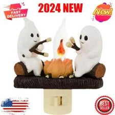 Ghost Campfire Flickering Nightlight NEW