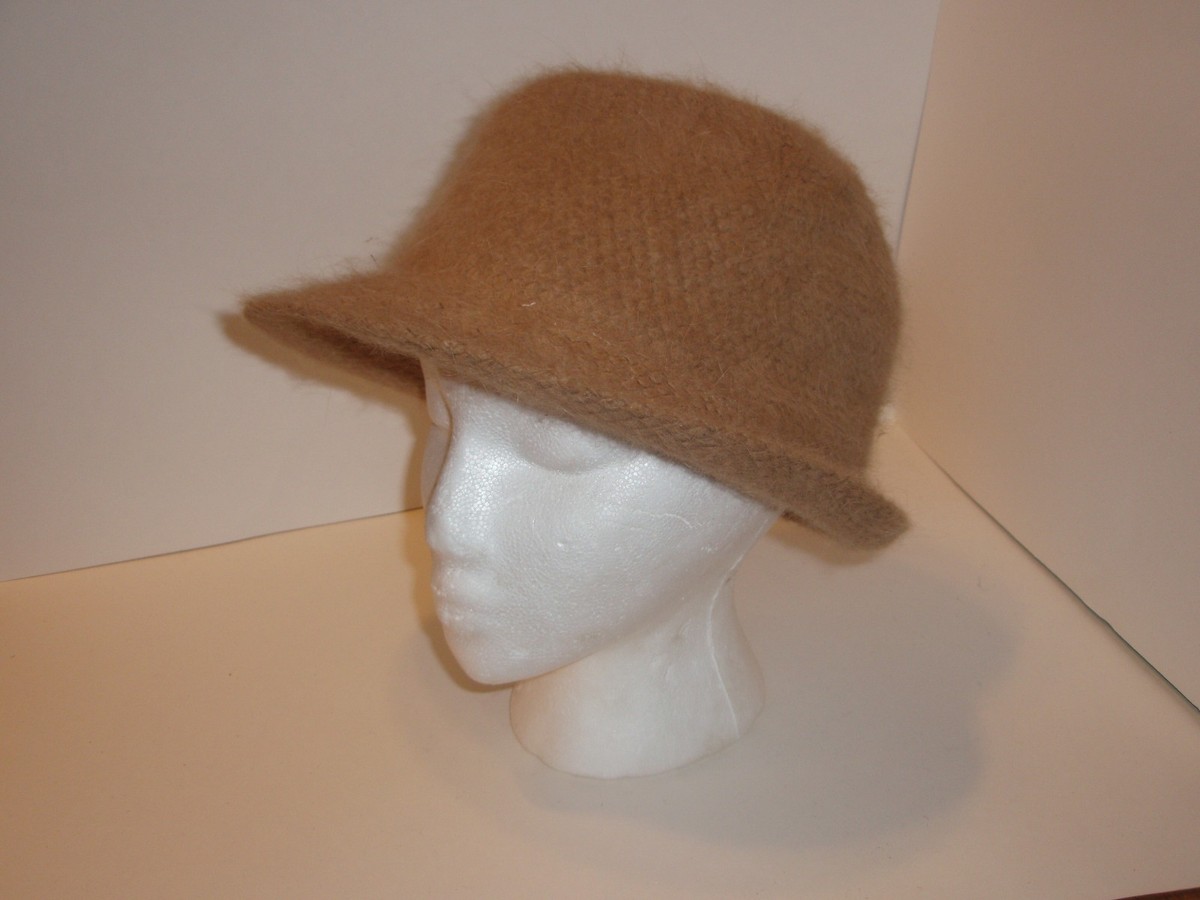 Winter Hat Angora Cloche Hat 60
