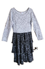 Lularoe Dress XL Black White Tiered