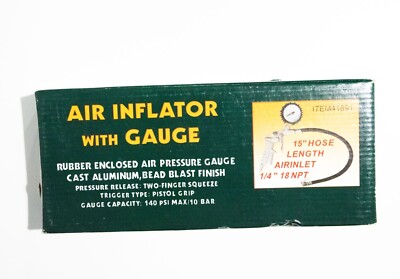 Air Inflation Inlet Air Inflator With Gauge 15