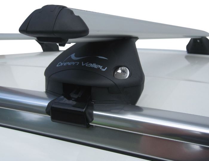 Aero Aluminium Roof Rack Lockable Rail Bars Audi Q3 2011- Onwards Flush Rails