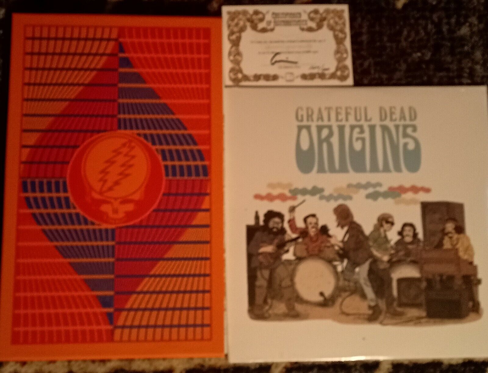 Grateful Dead Origins Graphic Novel Deluxe Edition Hardback with LP - Z2  Comics