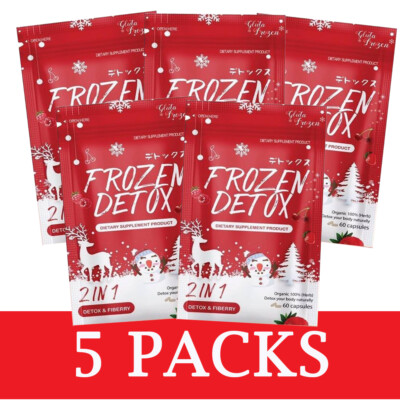5 x Frozen Detox Fast Slim 100% natural Cleanse Fat Burn Diet No effect yoyo