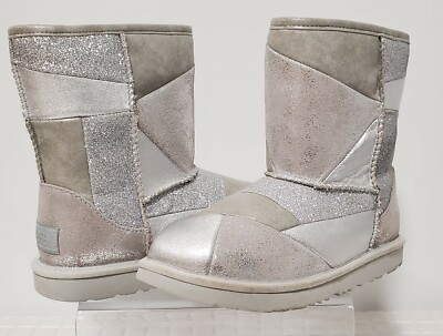 silver patchwork uggs