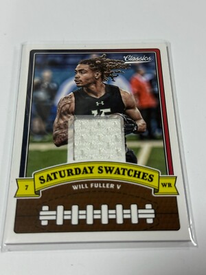 Houston Texans-2018 CLASSICS SATURDAY SWATCHES WILL FULLER V #36