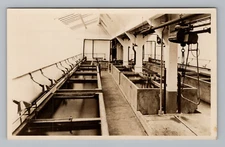 Postcard RPPC John G Shedd Aquarium Grant Park Illinois IL Man Working Sepia