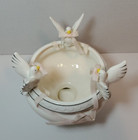 NORCREST Dove Bowl Footed Porcelain 25th ANNIVERSARY Silver Accents WHOLESALE — photo 2