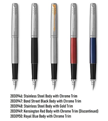 Parker Jotter Ballpoint Pen In Stainless Steel With Chrome Trim - Pack - Foto 10