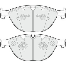 Apec Blue Brake Pads - Front PD3575 For BMW 5 / 6 / 7 Series Rolls Royce Phantom