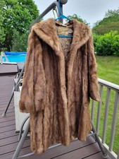 Vintage Fred Everth Youngstown Ohio Mink Coat Fur Pockets Liner Anna K Estate