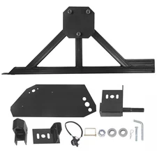 Spare Tire Carrier Rack w/ drop-down option Rear Black For HUMMER H2 2003-2009