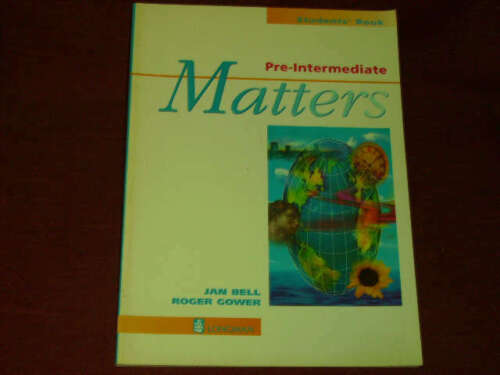 959125 Bell, Jan; Gower, Roger Pre-intermediate Matters. (Lernmaterialien) - 画像1/1