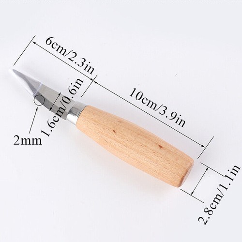 Wood Carving Chisel Kit Woodworking Whittling Cutter Chip Hand Tool - Picture 8 of 14