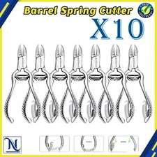 Toe Nail Nipper Clipper Cutter Stainless Steel Heavy Duty Barrel Spring 4.5" X10
