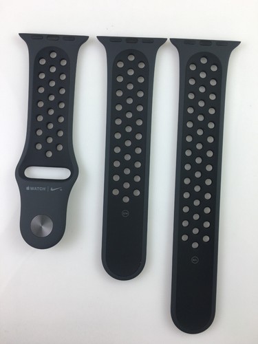 Original Apple watch Series 9 8 Nike Sport Band 38mm 40mm 41MM Anthracite/Black - Picture 1 of 11