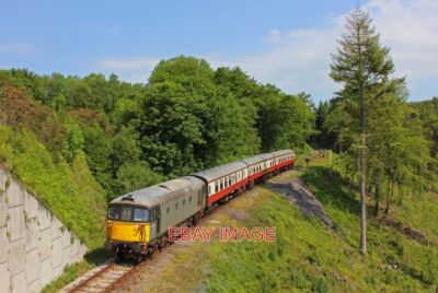 PHOTO  CLASS 33 BODMIN & WENFORD RAILWAY DIESEL TRAIN NEAR COLESLOGGETT HALT. 20