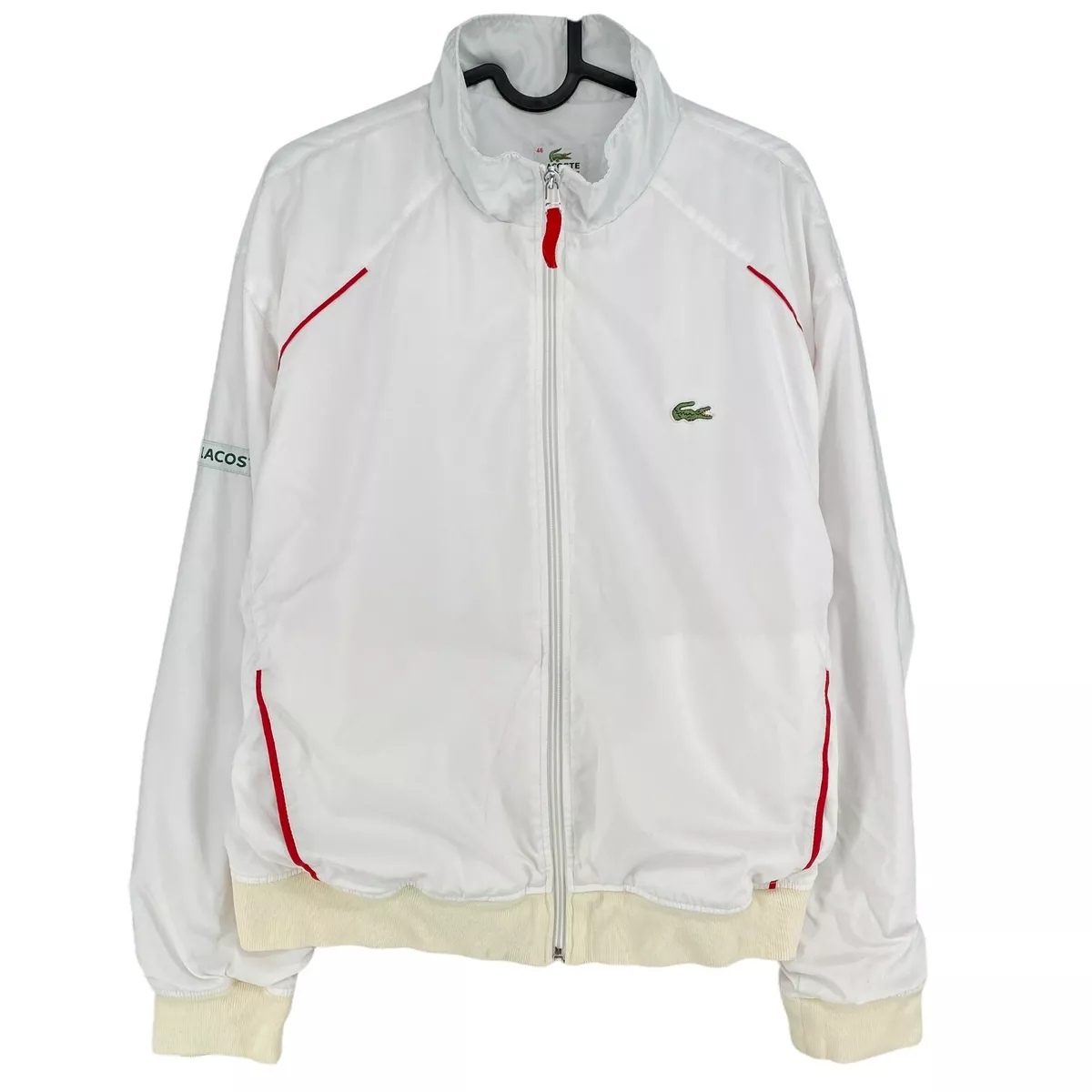 LACOSTE SPORT Vintage White Jacket Size EU 46 UK 18 US 16