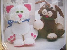 Puffins Cat Snowflake Dog sport 6" soft sculpture sewing embroidery kit unopen